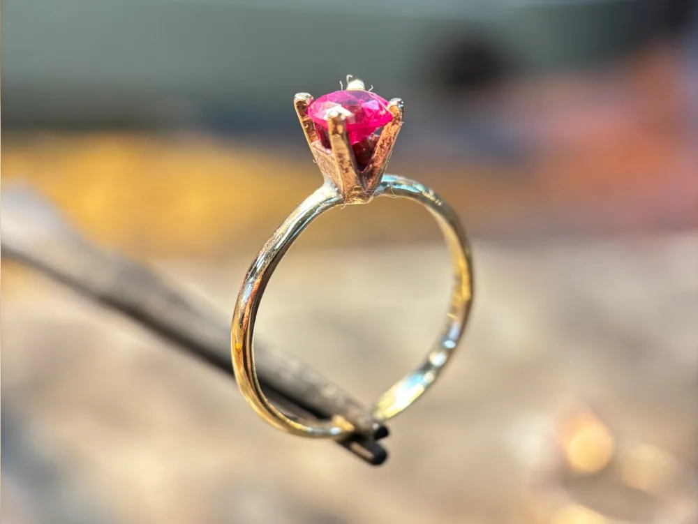 polished ring shank